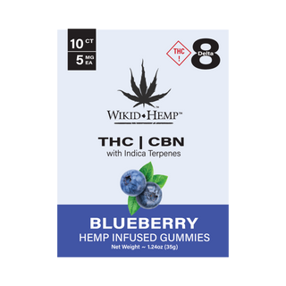 Blueberry 5 mg D8 THC/CBN with Indica Terpenes