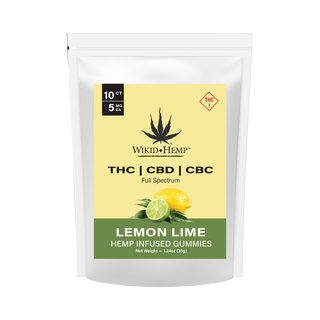 Lemon Lime 5 mg THC, 20 CBD, 10 mg CBC Gummy 10 ct